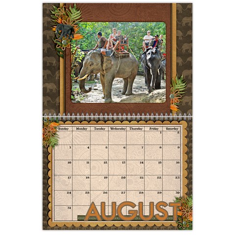 2014 Calendar By Jami Malcolm Aug 2014