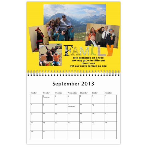 Calander Papi Mami By Giti Sep 2013
