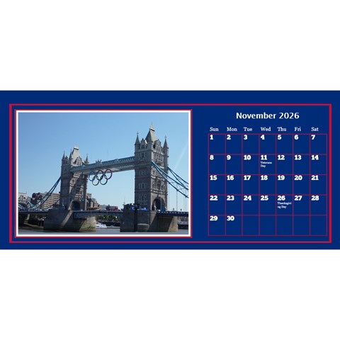 My Little Perfect Desktop Calendar 11x5 By Deborah Nov 2026