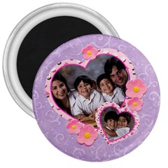 Purple 3  Magnet