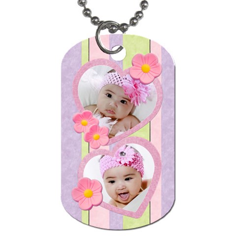 Candy Flowers Dog Tags By Ivelyn Back