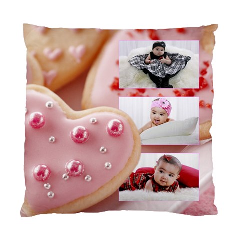 Cookie Hearts Pillow Case By Ivelyn Front