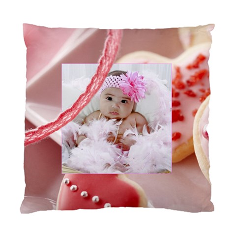 Cookie Hearts Pillow Case By Ivelyn Back