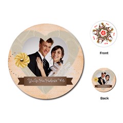 wedding - Playing Cards Single Design (Round)