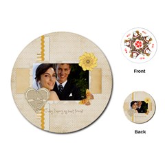 wedding - Playing Cards Single Design (Round)