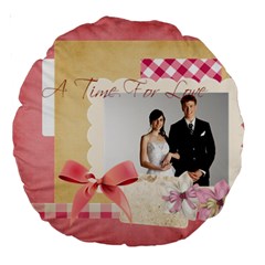 wedding - Large 18  Premium Round Cushion 