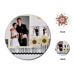 wedding - Playing Cards Single Design (Round)