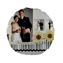 wedding - Standard 15  Premium Round Cushion 