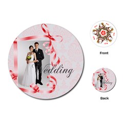 wedding - Playing Cards Single Design (Round)