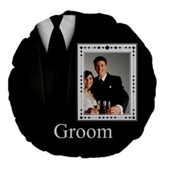 wedding - Large 18  Premium Round Cushion 