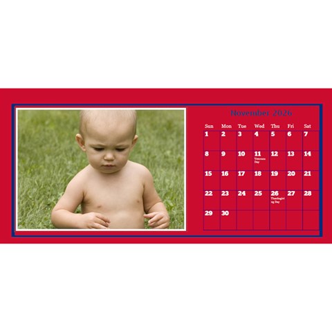 A Little Perfect Desktop Calendar 11x5 By Deborah Nov 2026