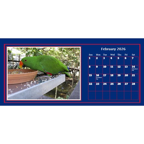 A Little Perfect Desktop Calendar 11x5 By Deborah Feb 2026