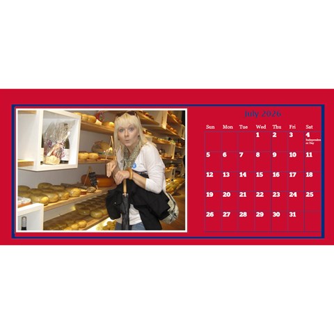A Little Perfect Desktop Calendar 11x5 By Deborah Jul 2026