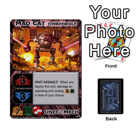Battletech: Domination V2 1 Supply Cards By Scott Heise Front - Spade2