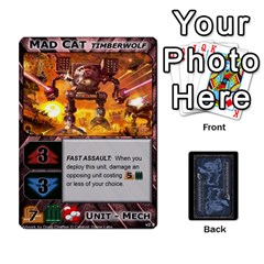 Battletech: Domination v2.1 SUPPLY CARDS - Playing Cards 54 Designs (Rectangle)
