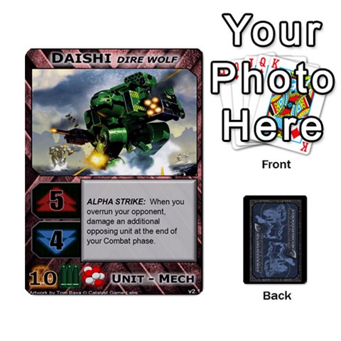 Battletech: Domination V2 1 Supply Cards By Scott Heise Front - Heart3