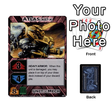 Battletech: Domination V2 1 Supply Cards By Scott Heise Front - Heart6