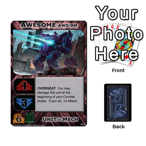 Battletech: Domination V2 1 Supply Cards By Scott Heise Front - Heart7