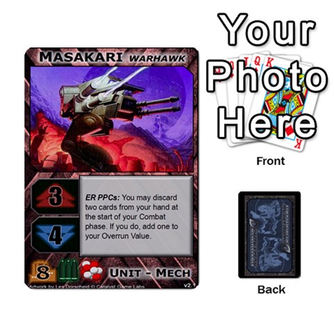Battletech: Domination V2 1 Supply Cards By Scott Heise Front - Spade7