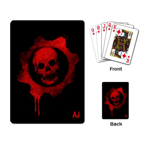 Gears Of Wars Cards By Evilcloud Back