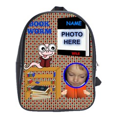 Book Worm Large School Bag - School Bag (XL)