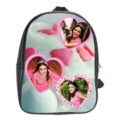 cupcake hearts - School Bag (XL)