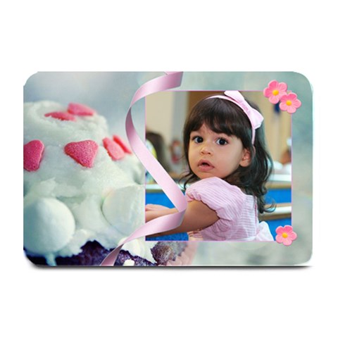 Cupcake Hearts Plate Mat By Ivelyn 18 x12  Plate Mat