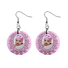 pink - Mini Button Earrings