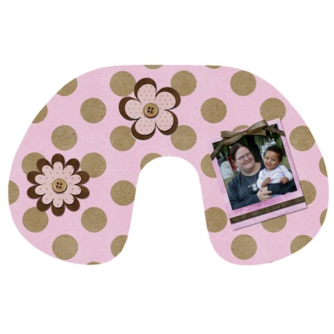 Pink Neck Pillow By Angeye Front