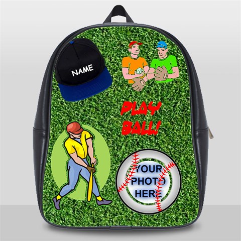 Baseball Xl Bookbag By Joy Johns Front