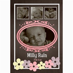 birth announcement - 5  x 7  Photo Cards