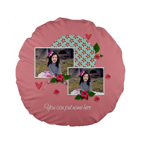 15  Premium Round Cushion : Sweet Lil By Jennyl Back