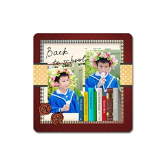 back to school - Magnet (Square)