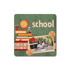 back to school - Magnet (Square)