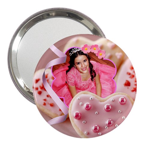 Pink Cookie Hearts Mirror By Ivelyn Front