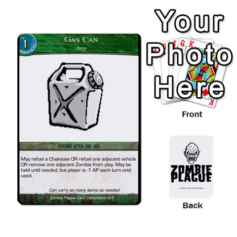 Ace Zombie Plague Card Compilation By Michael Front - SpadeA