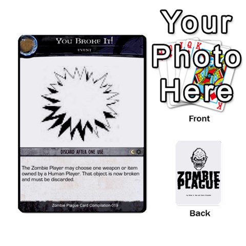Ace Zombie Plague Card Compilation By Michael Front - HeartA