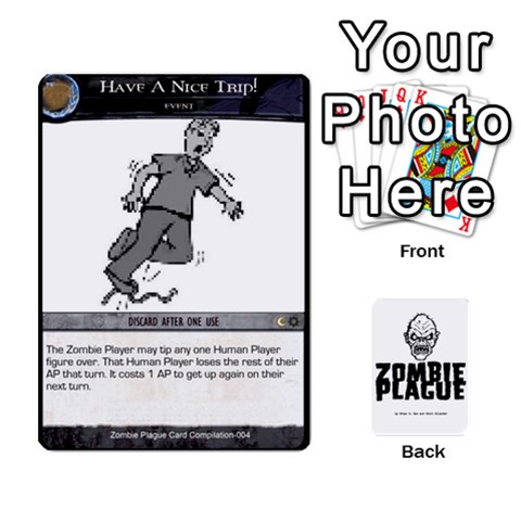 Ace Zombie Plague New Cards By Michael Front - HeartA