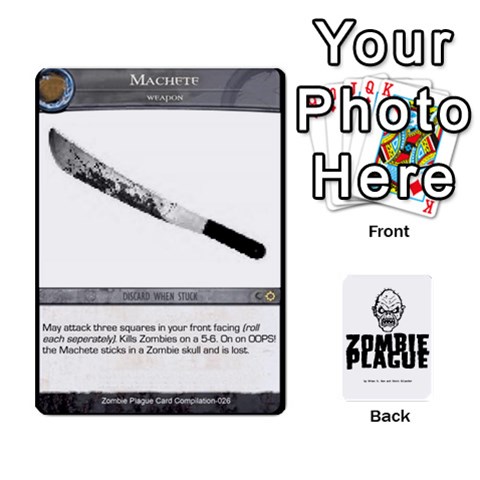 Jack Zombie Plague New Cards By Michael Front - SpadeJ