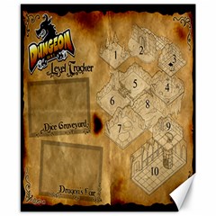 Dungeon Roll playmat - Canvas 8  x 10 