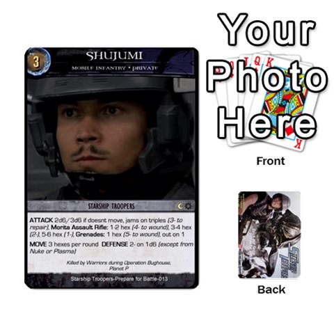 Jack Starship Troopers Prepare For Battle Deck By Michael Front - HeartJ
