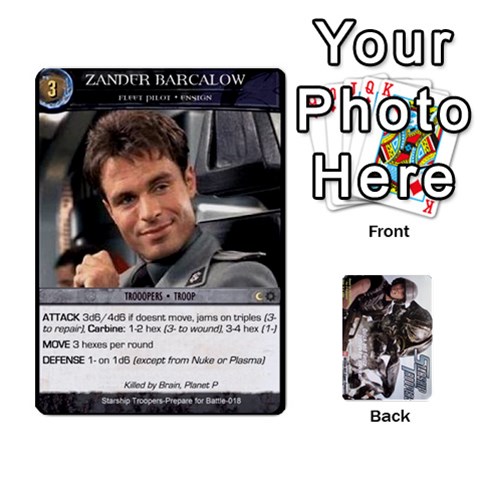 Starship Troopers Prepare For Battle Deck By Michael Front - Spade7