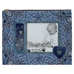 Denim Love XXXL Cosmetic Bag (7 styles) - Cosmetic Bag (XXXL)