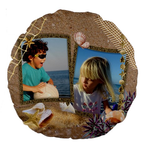 Our Holiday 18  Premium Round Cushion By Deborah Back