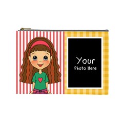 Brown Hair Bag - Cosmetic Bag (Large)