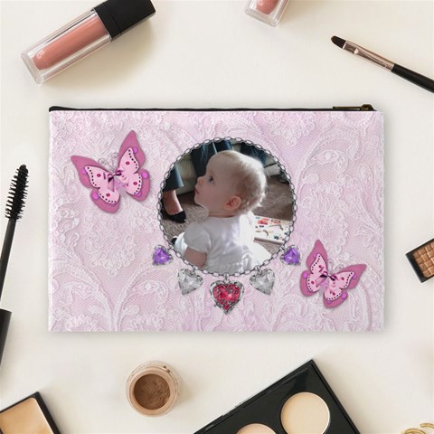 Butterfly Cosmetic Bag By Claire Mcallen Back