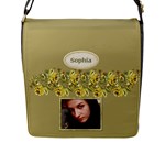 Country Gold Flap Closure Messenger Bag (Large) - Flap Closure Messenger Bag (L)