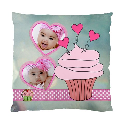 Cupcake Hearts 2 Sided Cushion Case By Ivelyn Back