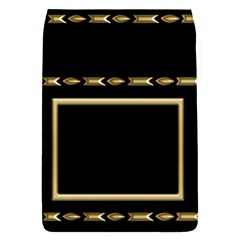 Black and Gold Removable Flap Cover (small) - Removable Flap Cover (S)