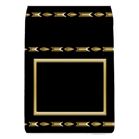 Black And Gold Removable Flap Cover (large) By Deborah Front